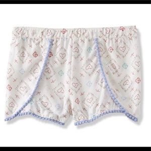 girls' pompom shorts love from  Toughskins